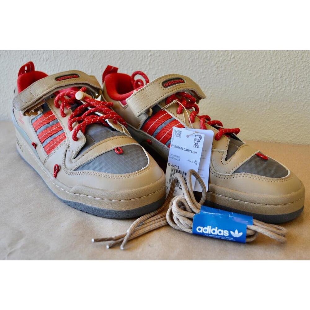 Size 10 - adidas Forum 84 Camp Low Cardboard Scarlet